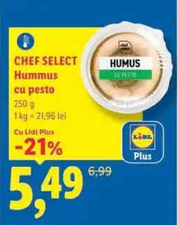 Lidl Chef Select Hummus cu pesto Ofertă