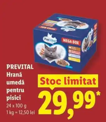 Lidl PREVITAL Hrană umedă pentru pisici Ofertă