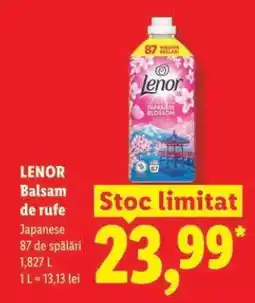Lidl Lenor Balsam de rufe Ofertă