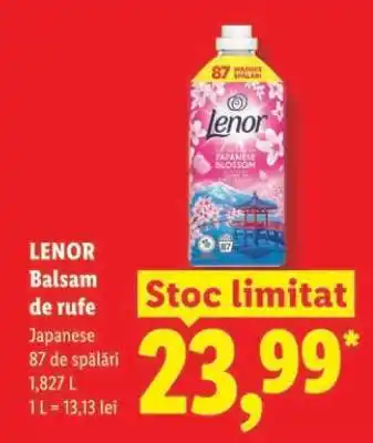 Lidl Lenor Balsam de rufe Ofertă