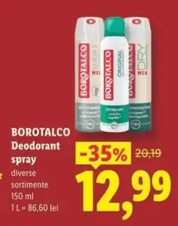 Lidl BOROTALCO DEODORANT SPRAY Ofertă