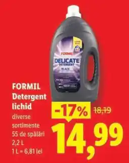 Lidl FORMIL Detergent lichid Ofertă