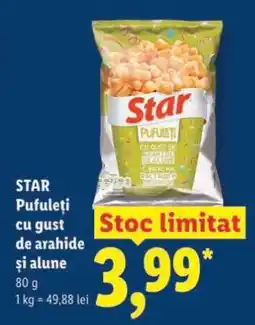 Lidl STAR Pufuleți cu gust de arahide și alune Ofertă