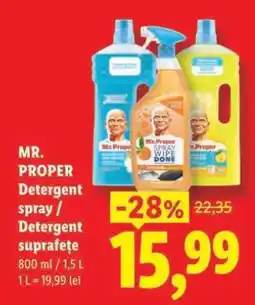 Lidl MR. PROPER Detergent spray / Detergent suprafețe Ofertă