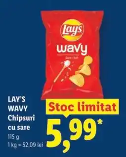 Lidl LAY’S WAVY Chipsuri cu sare Ofertă