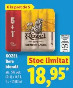 Lidl KOZEL Bere blondă Ofertă
