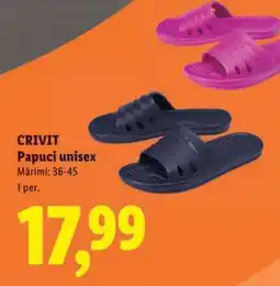 Lidl CRIVIT Papuci unisex Ofertă