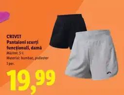Lidl CRIVIT Pantaloni scurți funcționali, damă Ofertă