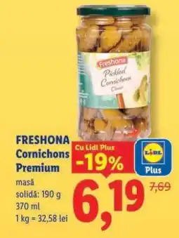 Lidl FRESHONA Cornichons Premium Ofertă