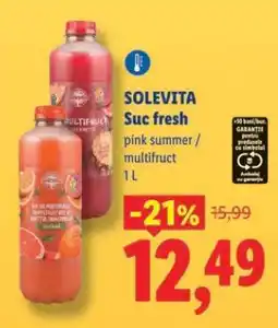Lidl Solevita Suc Fresh Ofertă