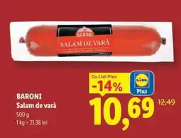 Lidl Baroni Salam de vară Ofertă