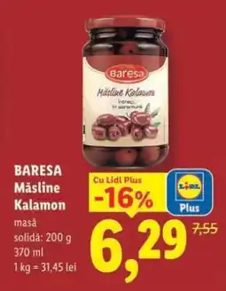 Lidl BARESA Măsline Kalamon Ofertă