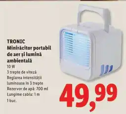 Lidl TRONIC Minirăcitor portabil de aer și lumină ambientală Ofertă