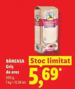 Lidl BĂNEASA Griș de orez Ofertă