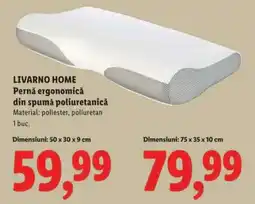 Lidl LIVARNO HOME Pernă ergonomică din spumă poliuretanică Ofertă