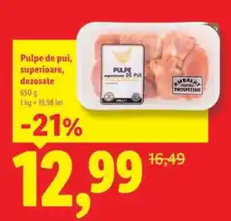 Lidl Pulpe de pui superioare, dezosate Ofertă