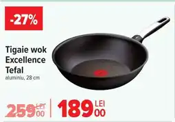 Carrefour Tigaie wok Excellence Tefal Ofertă