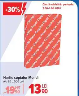 Carrefour Hârtie copiator Mondi Ofertă