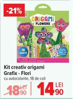 Carrefour Kit creativ origami Grafix - Flori Ofertă