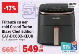 Carrefour Friteuză cu aer cald Cosori Turbo Blaze Chef Edition CAF-DC602-KEUR Ofertă