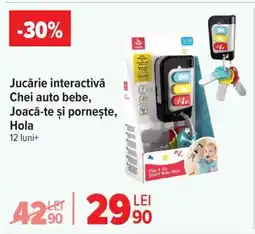 Carrefour Jucărie interactivă Chei auto bebe, Joacă-te și pornește, Hola Ofertă