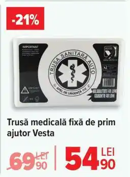 Carrefour Trusă medicală fixă de prim ajutor Vesta Ofertă