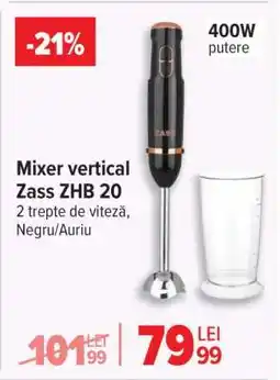 Carrefour Mixer vertical Zass ZHB 20 Ofertă