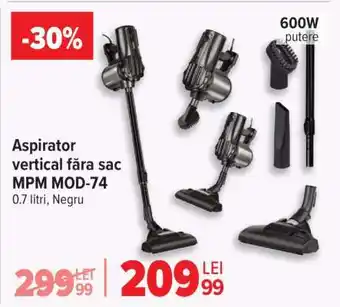 Aspirator vertical fără sac MPM MOD-74