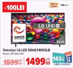 Carrefour Televizor LG LED 50UA74003LB Ofertă