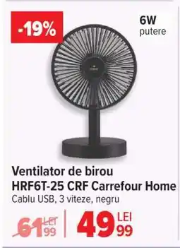 Carrefour Ventilator de birou HRF6T-25 CRF Carrefour Home Ofertă