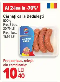 Carrefour Cârnați CA LA DEDULEȘTI Ofertă