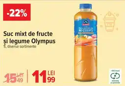 Carrefour Suc mixt de fructe și legume Olympus Ofertă