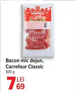 Carrefour Bacon mic dejun Carrefour Classic Ofertă