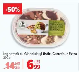 Carrefour Înghețată cu gianduia și fistic Carrefour Extra Ofertă