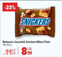 Carrefour Batoane ciocolată Snickers/Mars/Twix Ofertă