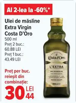 Carrefour Ulei de măsline Extra Virgin Costa D’Oro Ofertă
