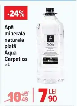Carrefour Apă minerală naturală plată Aqua Carpatica 5L Ofertă
