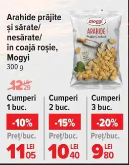 Carrefour Arahide prăjite și sărate/nesărate/în coajă roșie Mogyi Ofertă