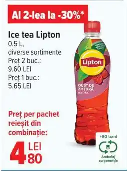 Carrefour Ice tea Lipton Ofertă
