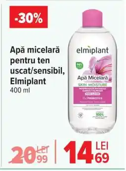 Carrefour Apă micelară pentru ten uscat/sensibil, Elmiplant Ofertă