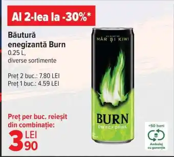 Carrefour Băutură energizantă Burn Ofertă