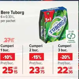 Carrefour Bere Tuborg Ofertă