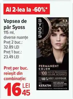 Carrefour Vopsea de păr Syoss Ofertă