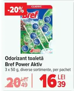 Carrefour Odorizant toaletă, Bref Power Aktiv Ofertă