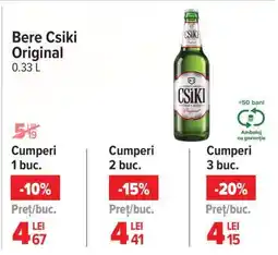 Carrefour Bere Csiki Original 0.33 L Ofertă