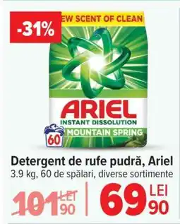 Carrefour Detergent de rufe pudră Ariel Ofertă
