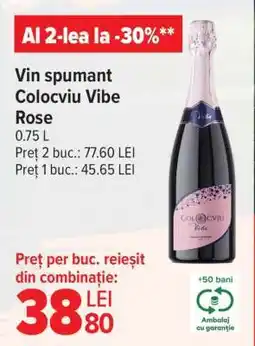 Carrefour Vin spumant Colocviu Vibe Rose Ofertă