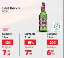 Carrefour Bere Beck's Ofertă