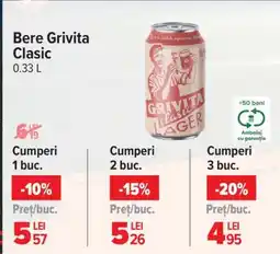 Carrefour Bere Grivița Clasic Ofertă