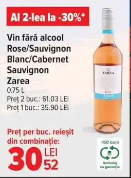 Carrefour Vin fără alcool Rose/Sauvignon Blanc/Cabernet Sauvignon Zarea Ofertă